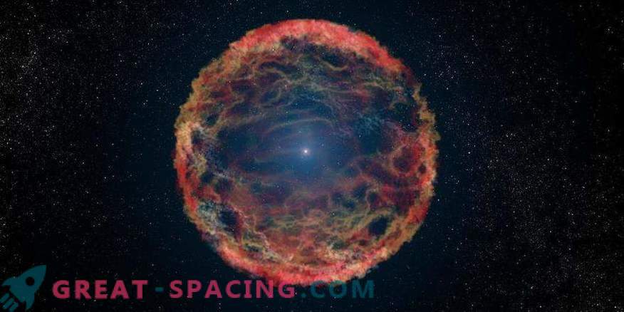 Голем остаток беше пронајден за прв пат околу ѕвездата што експлодира