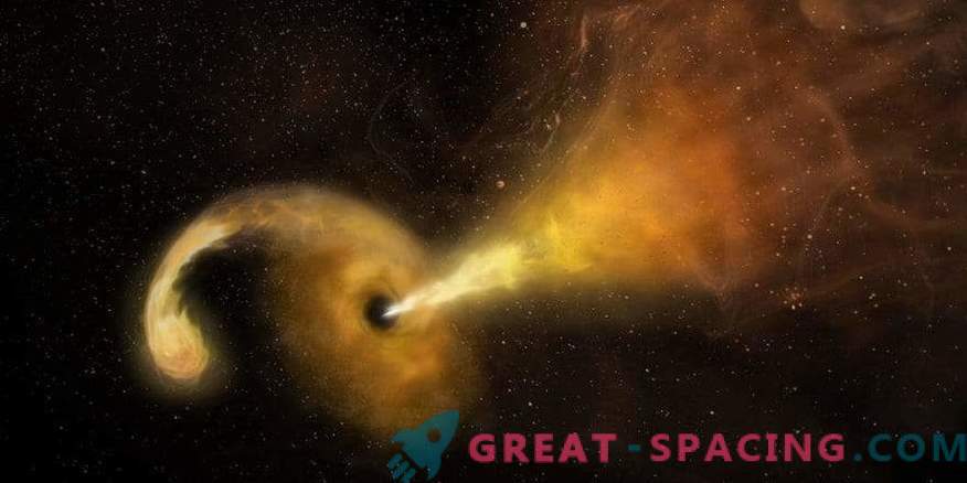 Црна дупка уништува ѕвезда