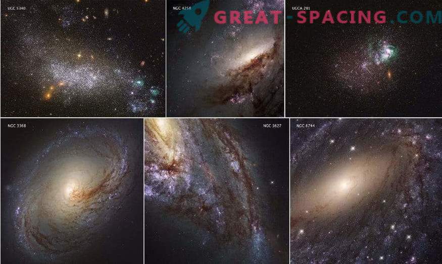 Научниците објавија целосен преглед на УВ светлината на блиските галаксии