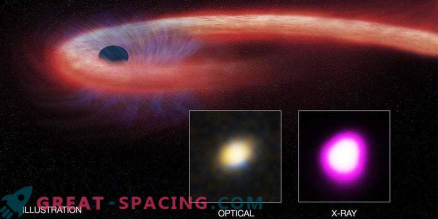 Супермасивна црна дупка се издвојува од несреќната ѕвезда