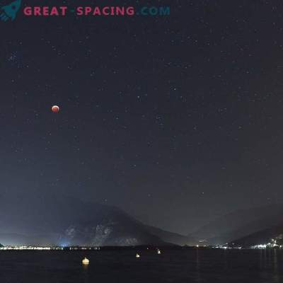Mondfinsternis über dem Lago Maggiore