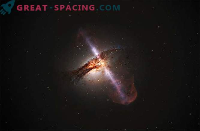 Un gran agujero negro encontrado dentro de una pequeña galaxia