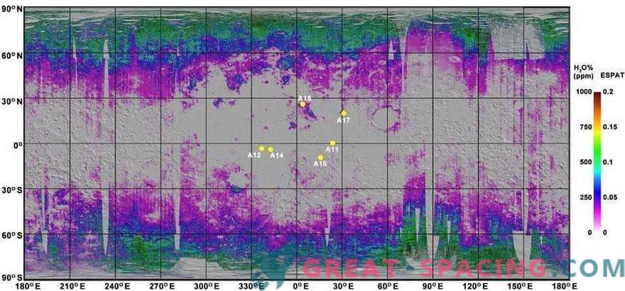 Првата мапа на вода на лунарната почва