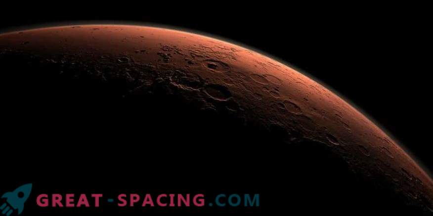 Марс Кратер во Еберсвалде во 3D