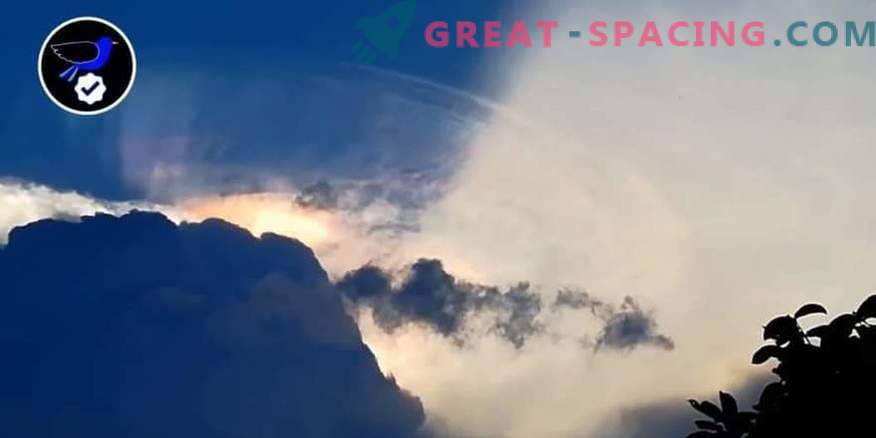 Големиот вонземјанин кој се обидува да се скрие во облак преку Филипините