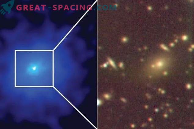 Дисперзиран галактички кластер кој се крие на виделина