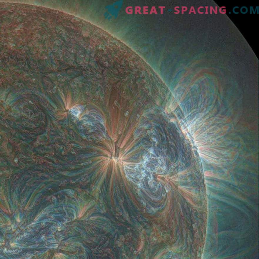 Puissantes éruptions solaires causées par d’énormes lignes magnétiques