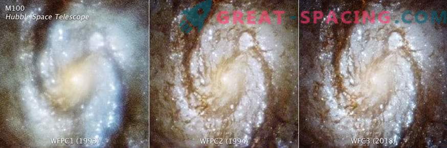 Фотографија на галаксиите на Хабл ја покажува визијата за просторот пред 25 години