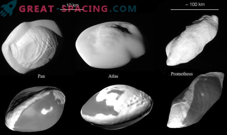 Детали за историјата на малите внатрешни сателити на Сатурн