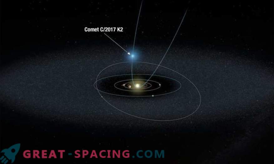 Хабл ја следи најдалечната комета