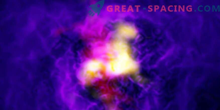 Гигантската црна дупка ја храни космичката фонтана