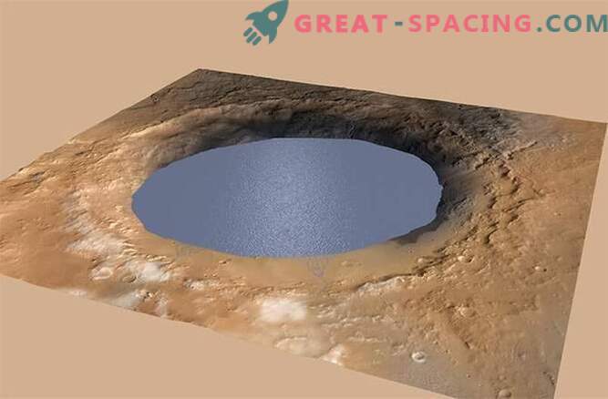 Кратерот на планината Шарп на Марс е остатоци од античко езеро